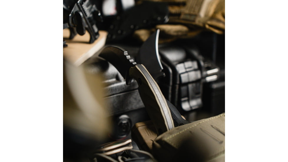 Toor Knives Karsumba Fixed Blade Knife, 2.5in, CPM 154 Steel, Canvas Micarta Handle, Carbon, Karsumba-Carbon