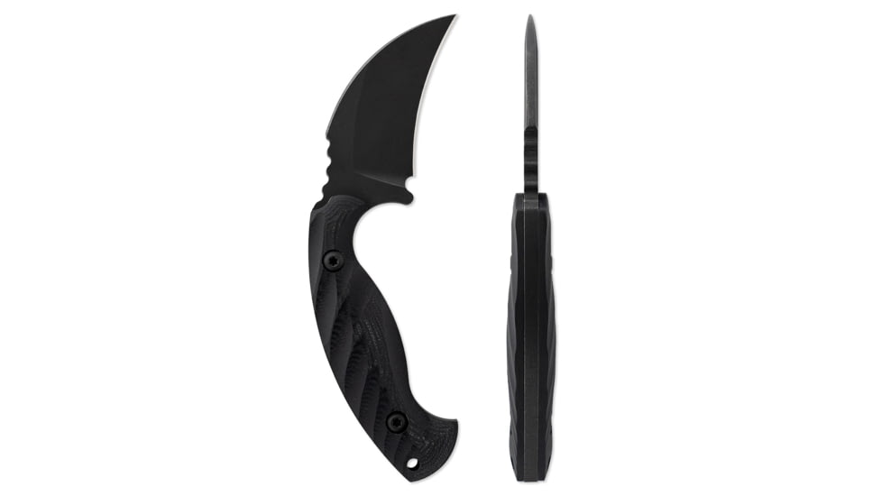 Toor Knives Karsumba Fixed Blade Knife, 2.5in, CPM 154 Steel, Canvas Micarta Handle, Carbon, Karsumba-Carbon