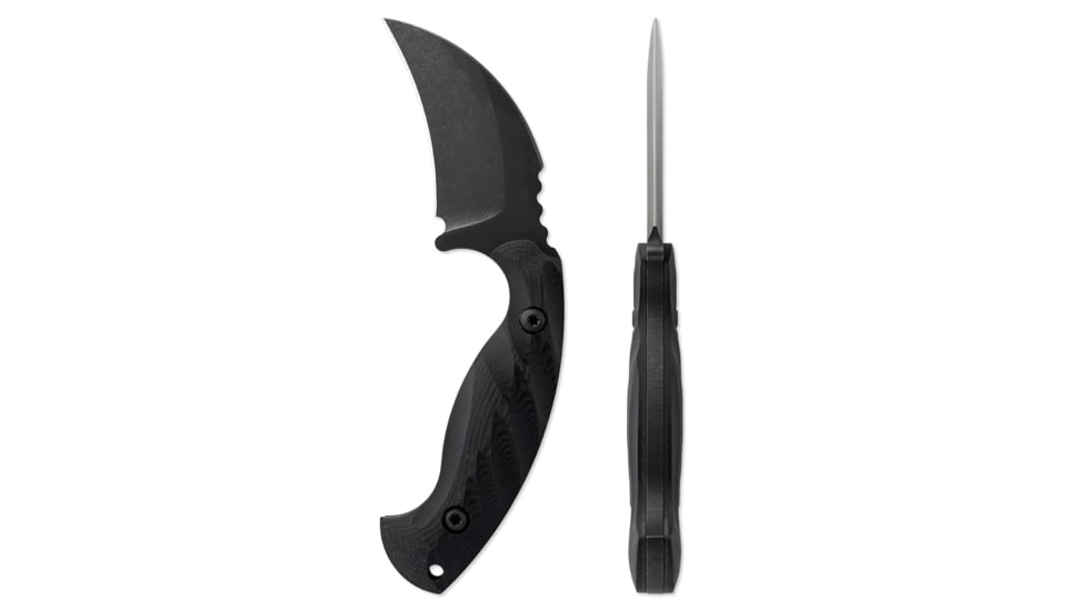 Toor Knives Karsumba Fixed Blade Knife, 2.5in, CPM 154 Steel, Canvas Micarta Handle, Carbon, Karsumba-Carbon