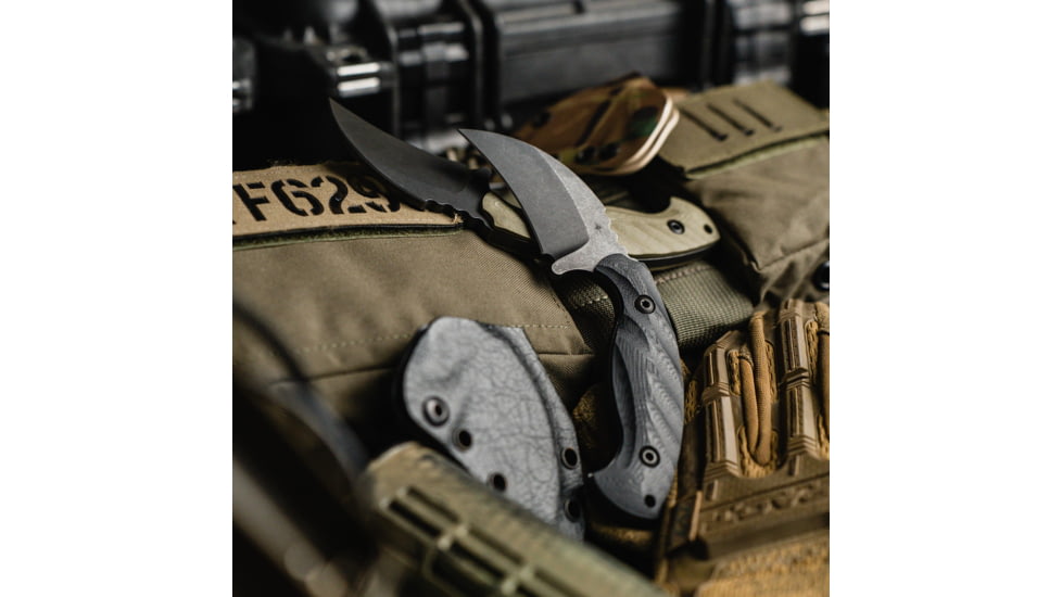 Toor Knives Karsumba Fixed Blade Knife, 2.5in, CPM 154 Steel, Canvas Micarta Handle, Outlaw, Karsumba-Outlaw