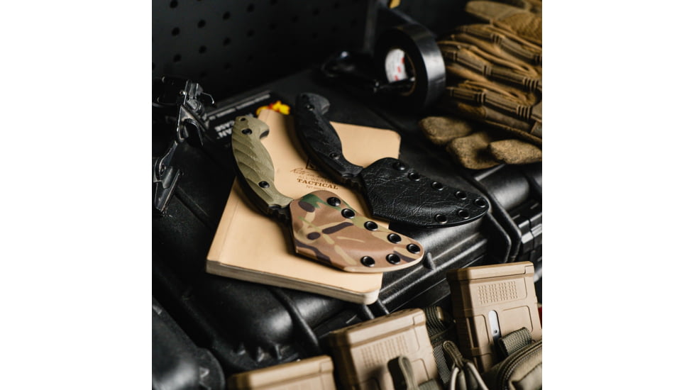 Toor Knives Karsumba Fixed Blade Knife, 2.5in, CPM 154 Steel, Canvas Micarta Handle, Outlaw, Karsumba-Outlaw