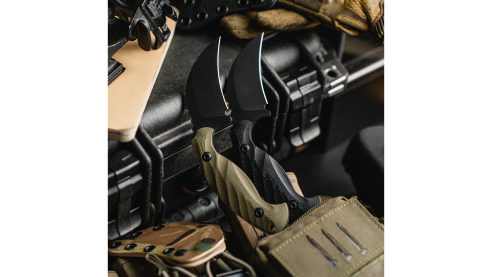 Toor Knives Karsumba Fixed Blade Knife, 2.5in, CPM 154 Steel, Canvas Micarta Handle, Outlaw, Karsumba-Outlaw