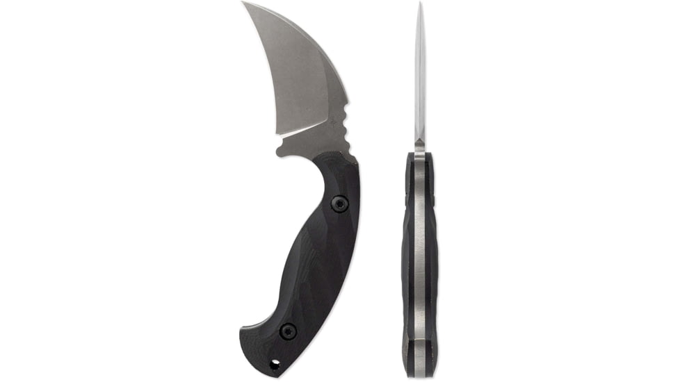 Toor Knives Karsumba Fixed Blade Knife, 2.5in, CPM S35VN Steel, Canvas Micarta Handle, Burlap Black, Karsumba-Burlap Black