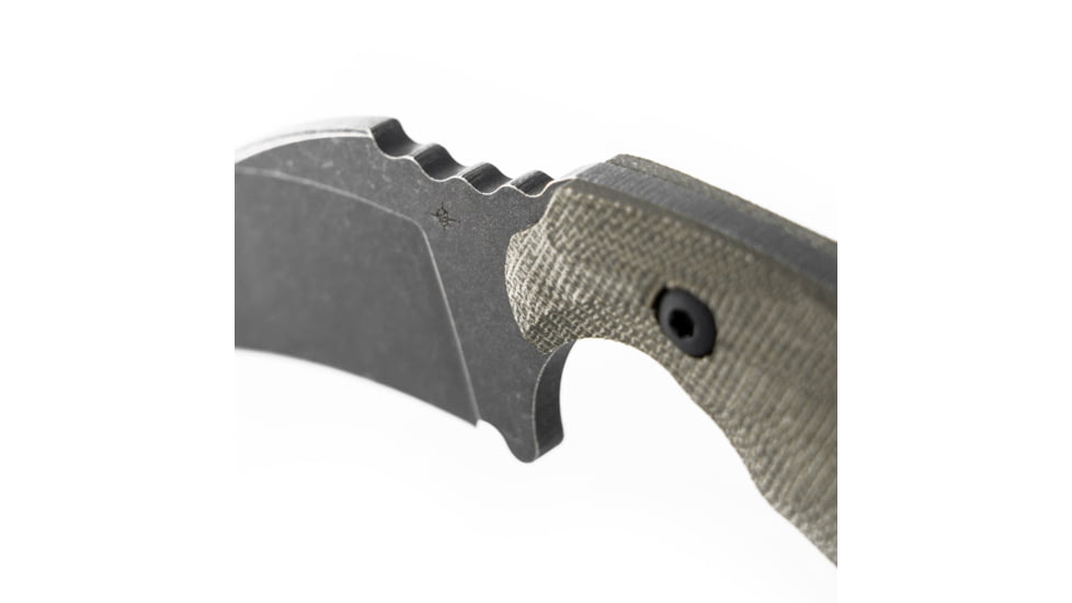 Toor Knives Karsumba Fixed Blade Knife, 2.5in, CPM S35VN Steel, Canvas Micarta Handle, Burlap Green, Karsumba-Burlap Green