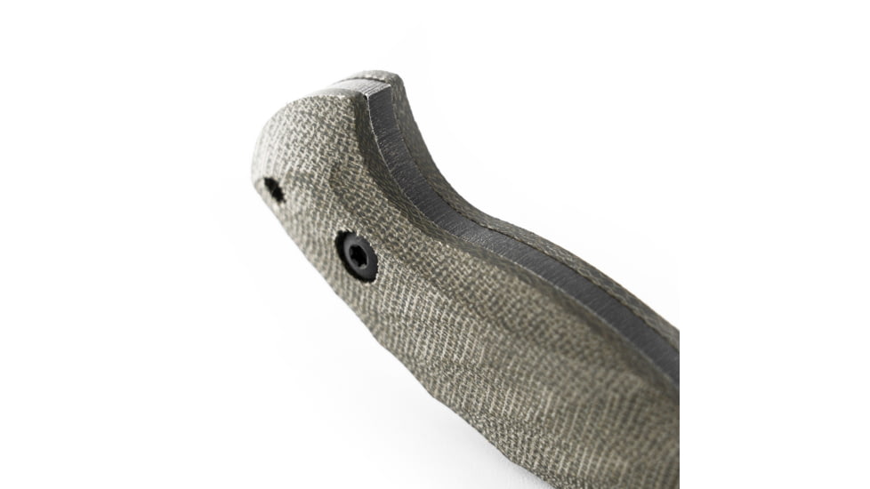 Toor Knives Karsumba Fixed Blade Knife, 2.5in, CPM S35VN Steel, Canvas Micarta Handle, Burlap Green, Karsumba-Burlap Green