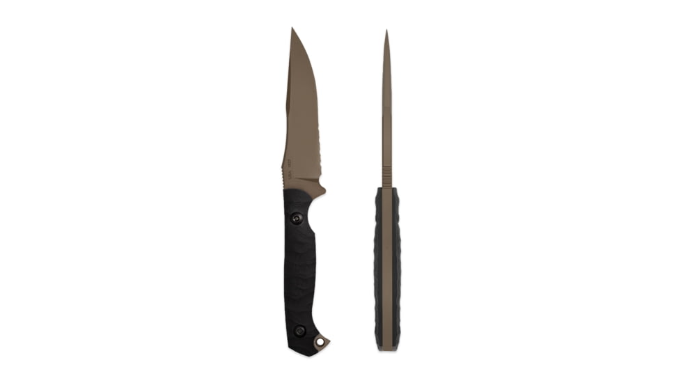 Toor Knives Krypteia Fixed Blade Knife, 4in, CPM S35VN, G10 Handle, Bronze JD35S, Krypteia-JD35S