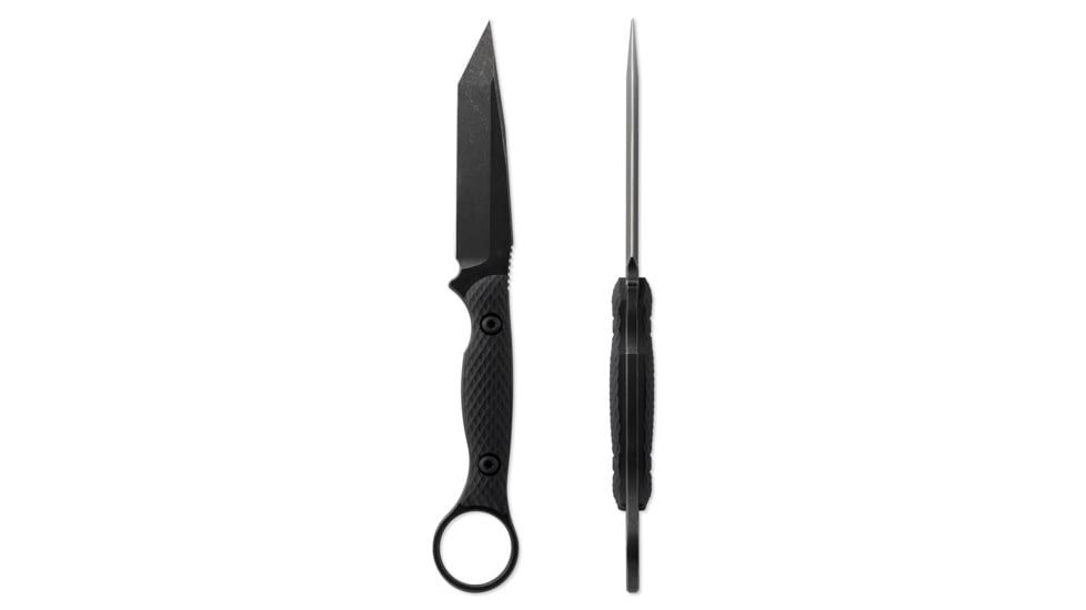 Toor Knives Serpent Fixed Blade Knife, 3.75in, Steel CPM3V, G10 Handle, Carbon, Serpent-Carbon