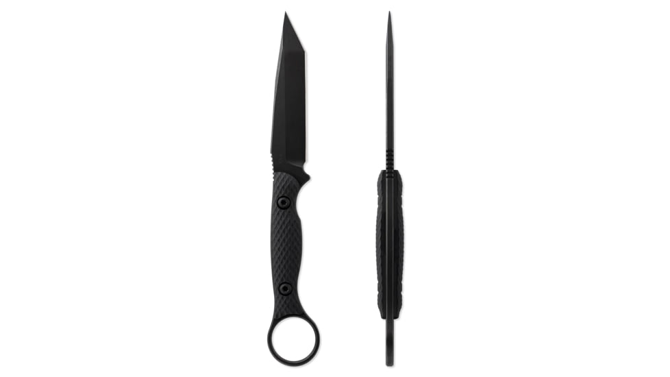 Toor Knives Serpent Fixed Blade Knife, 3.75in, Steel CPM3V, G10 Handle, Carbon, Serpent-Carbon