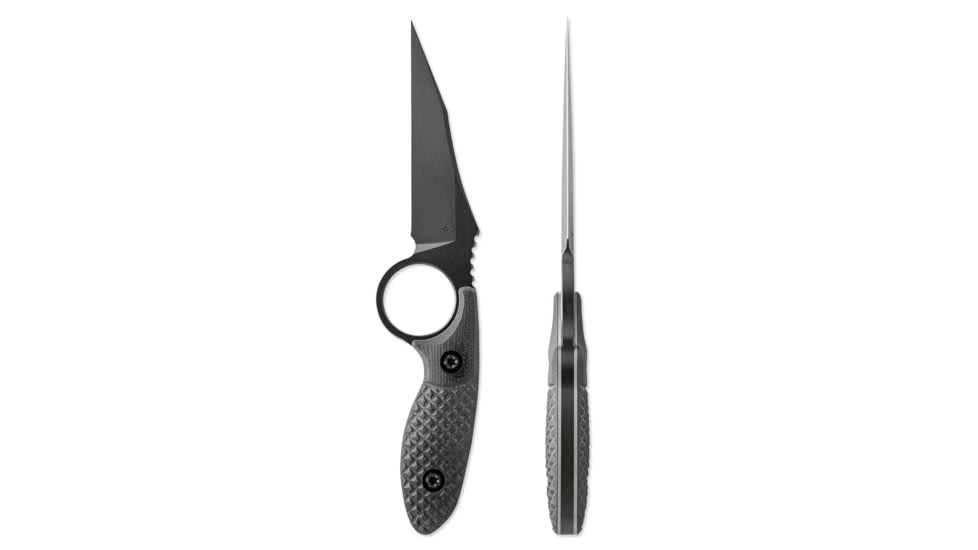 Toor Knives SOF Cortano Fixed Blade Knife, 3.175in, CPM-M4, Wharncliffe, G10 Handle, SoCom Black, The Cortano- Socom Black