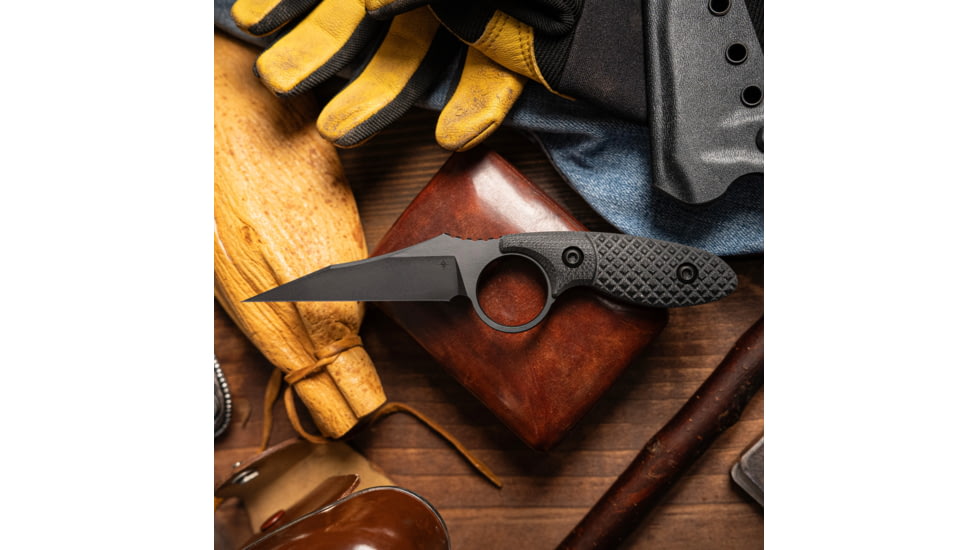 Toor Knives SOF Cortano Fixed Blade Knife, 3.175in, CPM-M4, Wharncliffe, G10 Handle, SoCom Black, The Cortano- Socom Black
