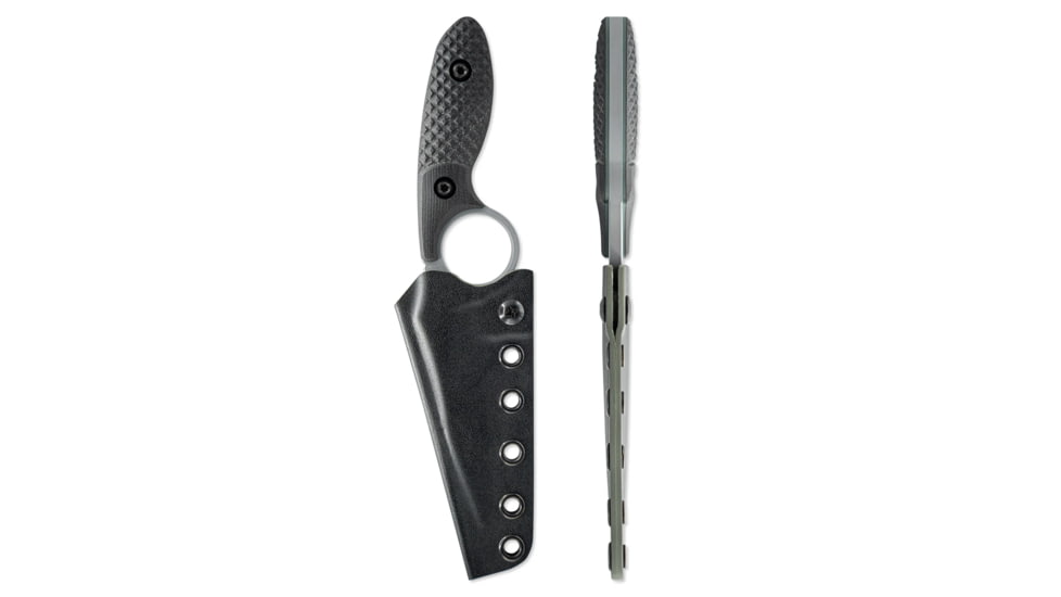 Toor Knives SOF Cortano Fixed Blade Knife, 3.175in, CPM-M4 Blade, Wharncliffe Blade, G10, Phantom Grey, The Cortano- Phantom Grey