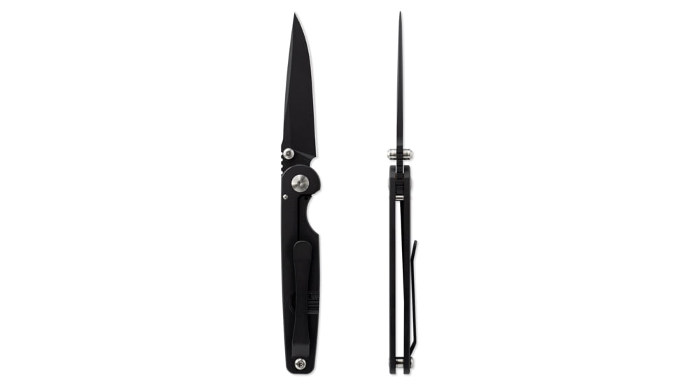 Toor Knives Suitor FL154S Folding Knife, 3.25in, Steel CPM 154, 6AL-4V Titanium, Shadow Black, Suitor-FL154S-Shadow-Black