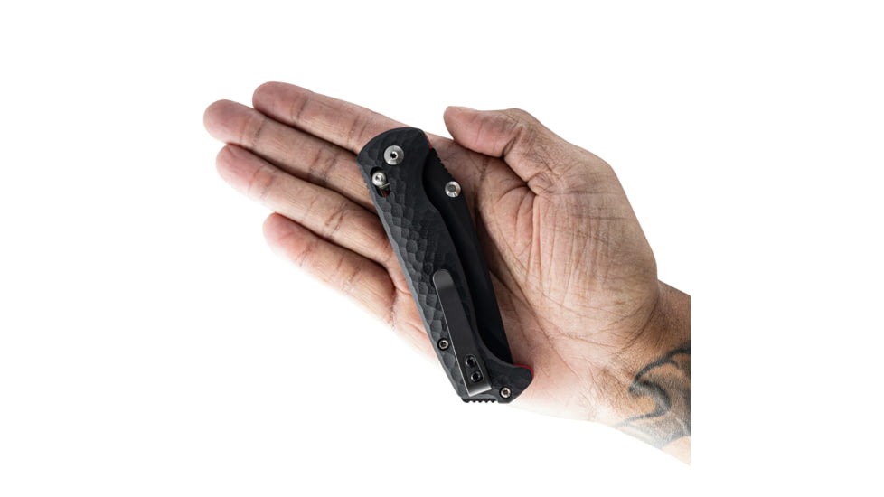 Toor Knives Toor Dropwing Folding Knife, 3.5in,CPM Magnacut, Drop Point, G-10, Shadow Black Handle, Dropwing - Shadow Black