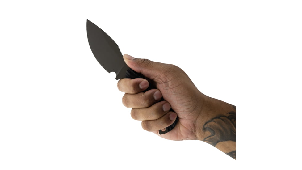Toor Knives Vellum Fixed Blade Knife, 3.5in, CPM 154, Ebony Handle, Spanish Moss, Vellum-Spanish Moss