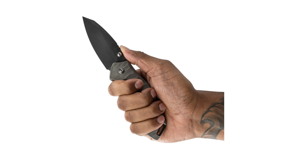 Toor Knives XT1 Charlie Folding Knife, 3.25 in, CPM S35VN, 6Al4v Titanium, Carbon, XT1-Charlie-Carbon
