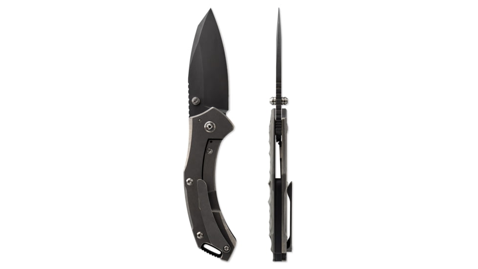 Toor Knives XT1 Charlie Folding Knife, 3.25 in, CPM S35VN, 6Al4v Titanium, Carbon, XT1-Charlie-Carbon