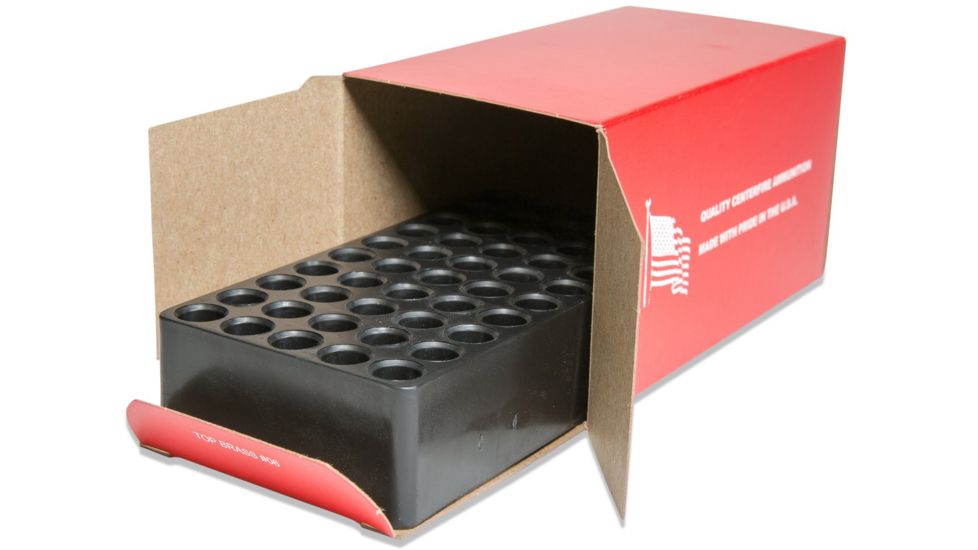 Top Brass AAC Blackout Ammunition Box &amp; Tray Combo, 20rd 04/09, 25 Count, .308WIN/.243, Red, PS21909-R