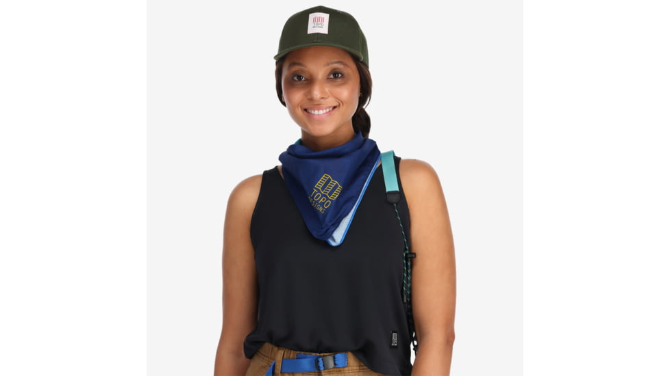 Topo Designs Bandana - Womens, Landscape Blue, 1523838189621