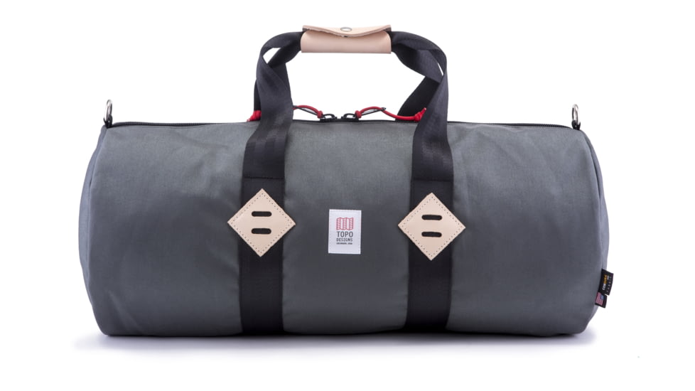 Topo Designs Classic Duffel, Charcoal, One Size, TDCDS18CH
