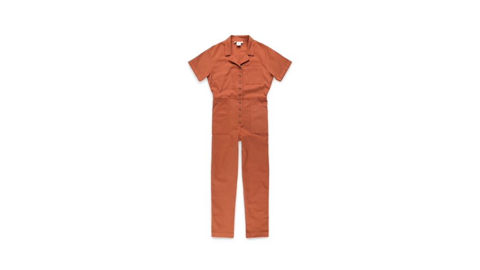 Topo Designs Dirt Coverall - Womens, Extra Small, Brick, 6901365801013