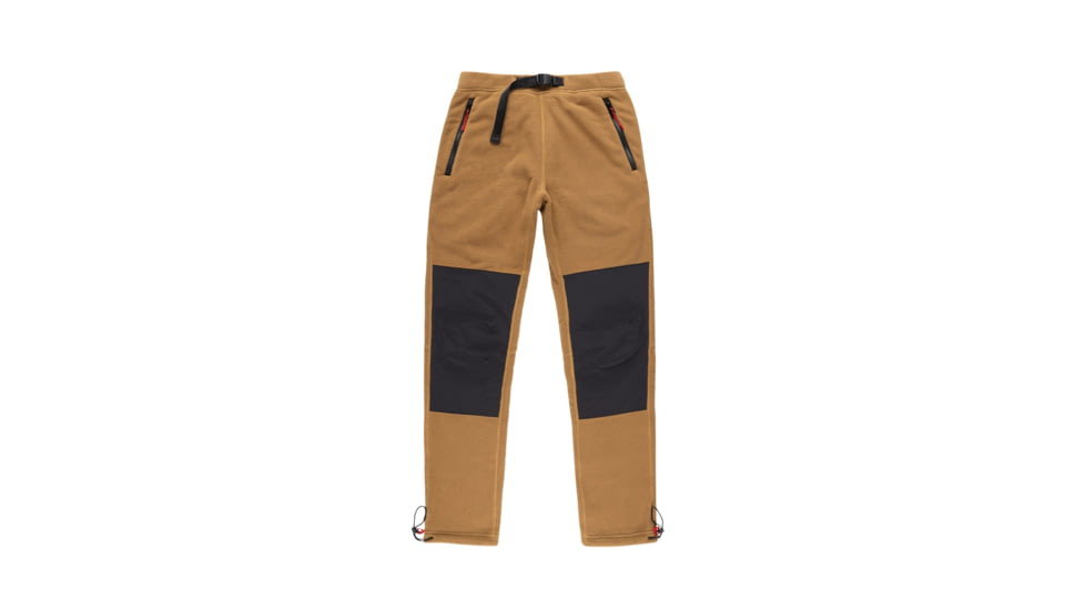 Topo Designs Fleece Pants - Mens, Dark Khaki/Black, 7090247598133