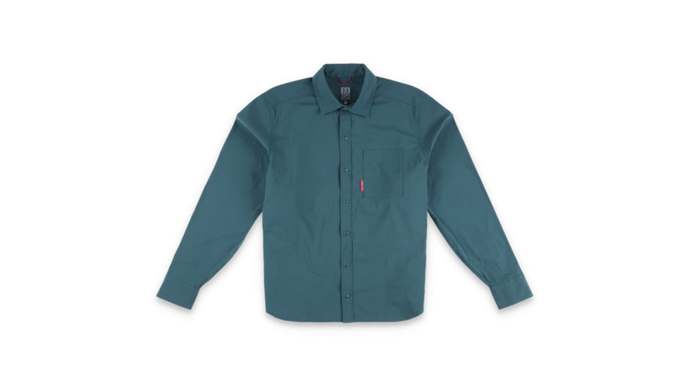 Topo Designs Global Shirt - Mens, Pond Blue, 7090277875765