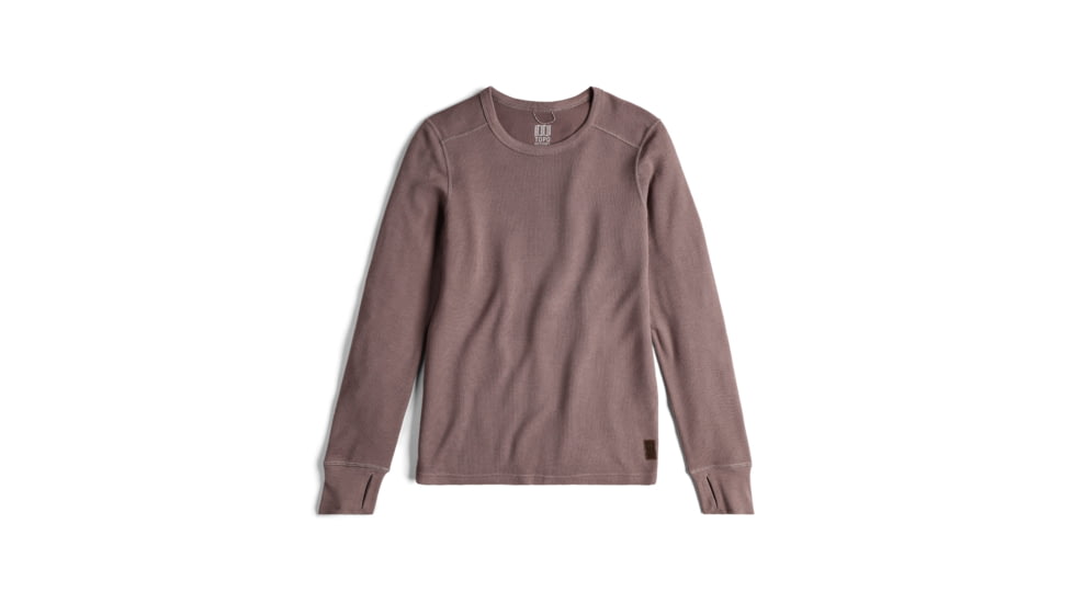 Topo Designs Global Waffle Crew - Womens F3B62446, 122403119880