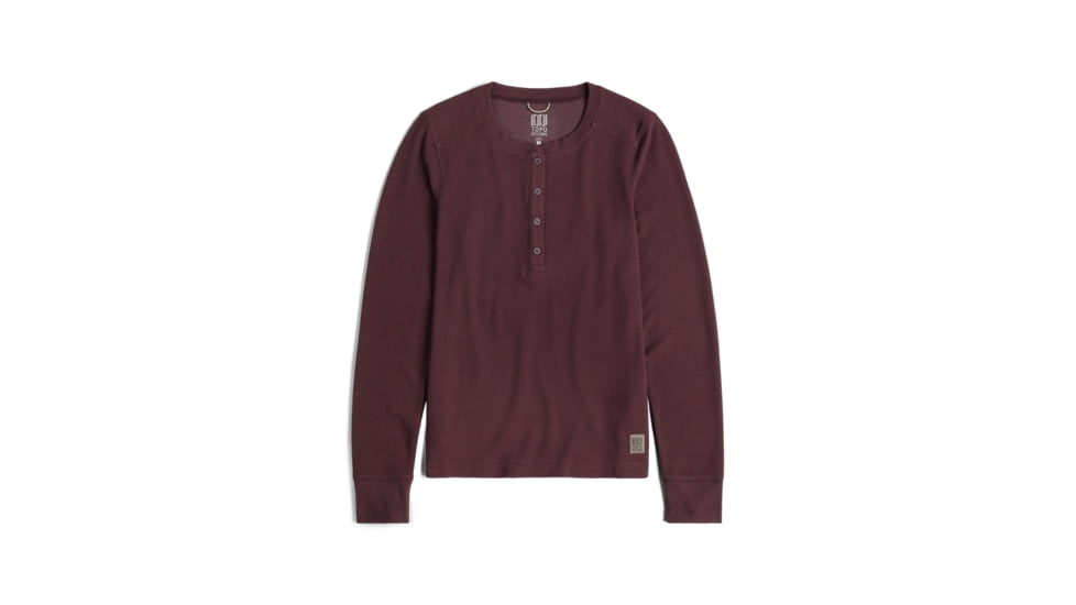Topo Designs Global Waffle Henley - Womens, 7937472200757