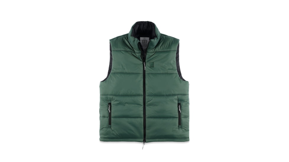 Topo Designs Mountain Puffer Vest - Mens, Extra Small, Forest, 6935242145845