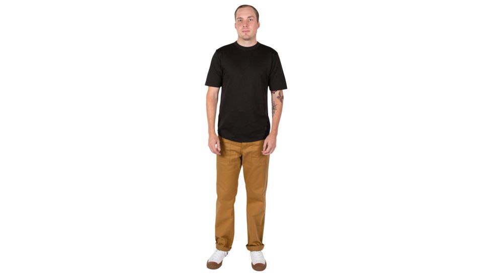 Topo Designs Tech T-Shirt - Men's, 3/4in Trim Crew Neck, PackFast Packing Band, Black, X-Large TDMTTSSF19BKXL