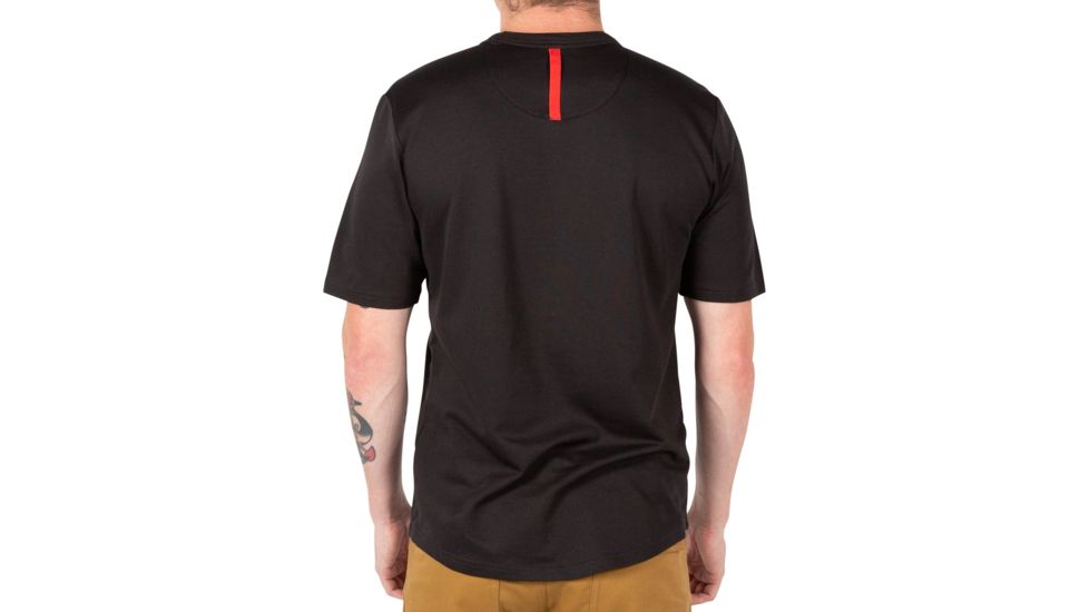 Topo Designs Tech T-Shirt - Men's, 3/4in Trim Crew Neck, PackFast Packing Band, Black, X-Large TDMTTSSF19BKXL