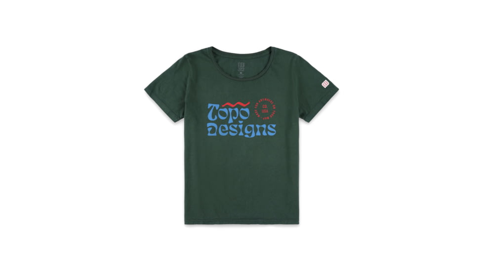 Topo Designs Typescape Tee - Womens, Natural, 6769709613109