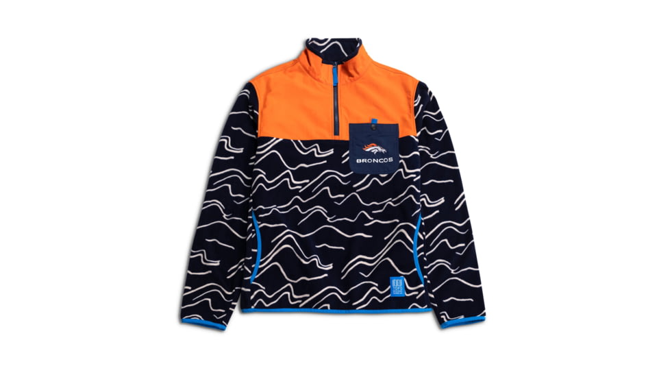 Topo Designs x Denver Broncos Vista 1/4 Zip Lightweight Fleece 19601800, 112406413990