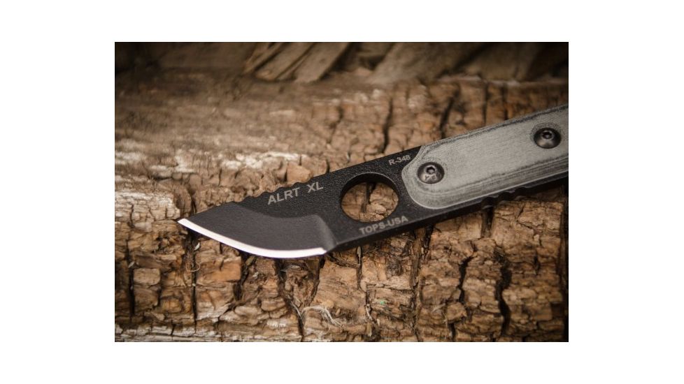 Tops Knives ALRTXL-05 Hunters Point Fixed Blade Knife, Gray, 2.75in, ALRTXL-05