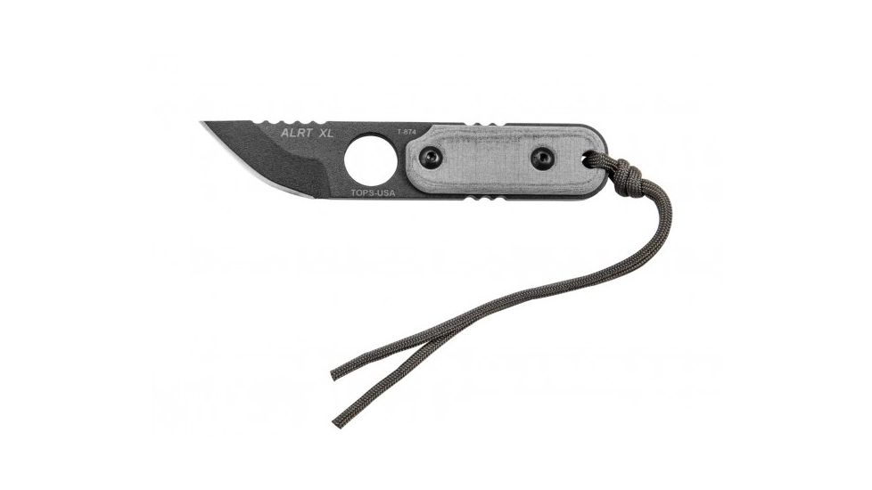Tops Knives ALRTXL-05 Hunters Point Fixed Blade Knife, Gray, 2.75in, ALRTXL-05