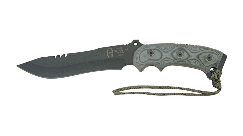 Tops Knives Anaconda Bowie Fixed Blade Knife TPAN7