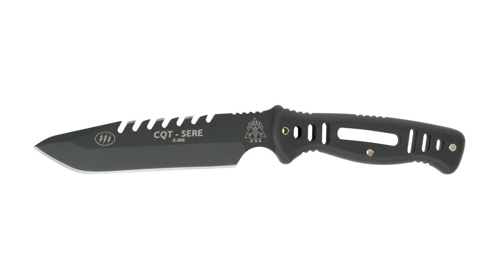 Tops Knives CQT Close Quarters Tactical, Plain Handle TPCQTSERE02