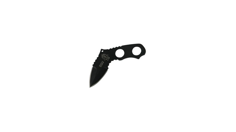 Tops Knives Devil's Elbow, Black Linen Micarta Handle, Blk Blade, Sheath TKDEV-02