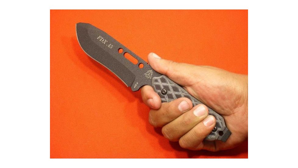 Tops Knives FDX-45 Fixed Blade Knife, Gray, 4.25in, FDX-45