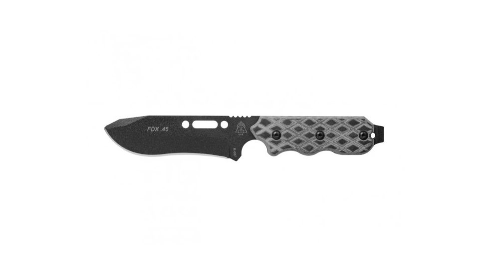 Tops Knives FDX-45 Fixed Blade Knife, Gray, 4.25in, FDX-45