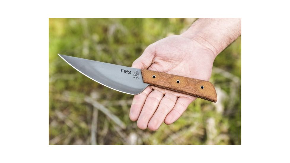 Tops Knives Frog Market Special Fixed Blade Knife, Brown, 5.25in, FMS5-02
