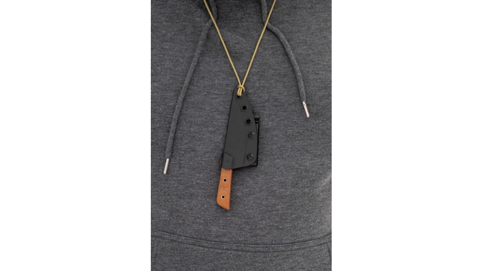 TOPS Knives Frog Market Special Mini Fixed Blade Knife, 3.25in, 1095 Steel, Wharncliffe, Tan Canvas Micarta Handle, FMSM-02