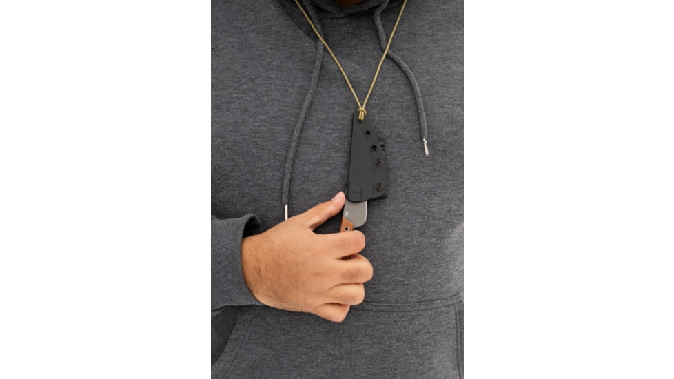 TOPS Knives Frog Market Special Mini Fixed Blade Knife, 3.25in, 1095 Steel, Wharncliffe, Tan Canvas Micarta Handle, FMSM-02