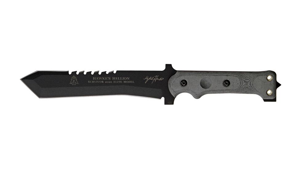 Tops Knives Hawkes Hellion Survivor Fixed Blade Knife TPHKHELITE
