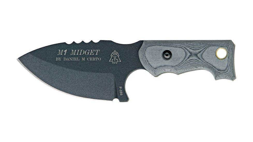 Tops Knives M1 Midget Fixed Blade Knife TPM1MGT01