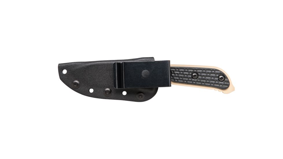 Tops Knives Mil-Spie3 Elite Fixed Blade Knife, Black, 4in, MIL3-Elite-BLM