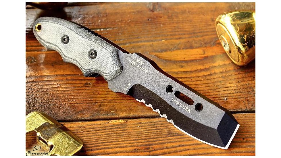 Tops Knives Mini Pry Knife Fixed Blade Knife TPMPK01