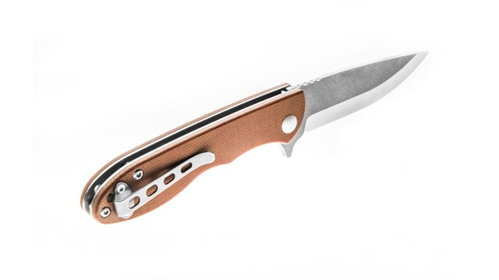 Tops Knives Mini Scandi Folder Knife 4.0, Tan MSF-4.0