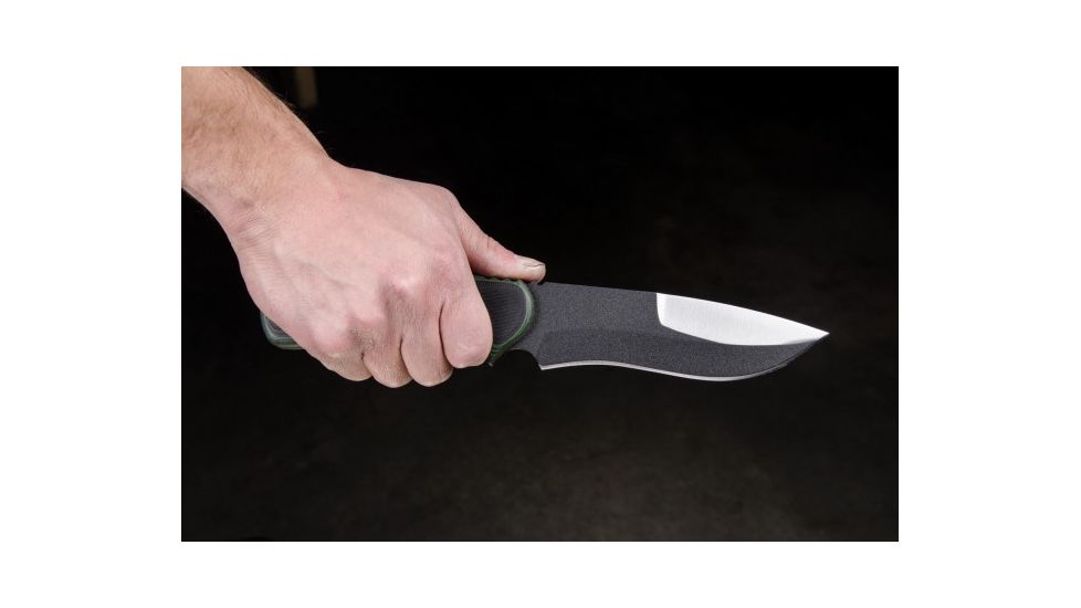 Tops Knives Mountain Lion Fixed Blade Knife, Green, 5.5in, MTLN-01