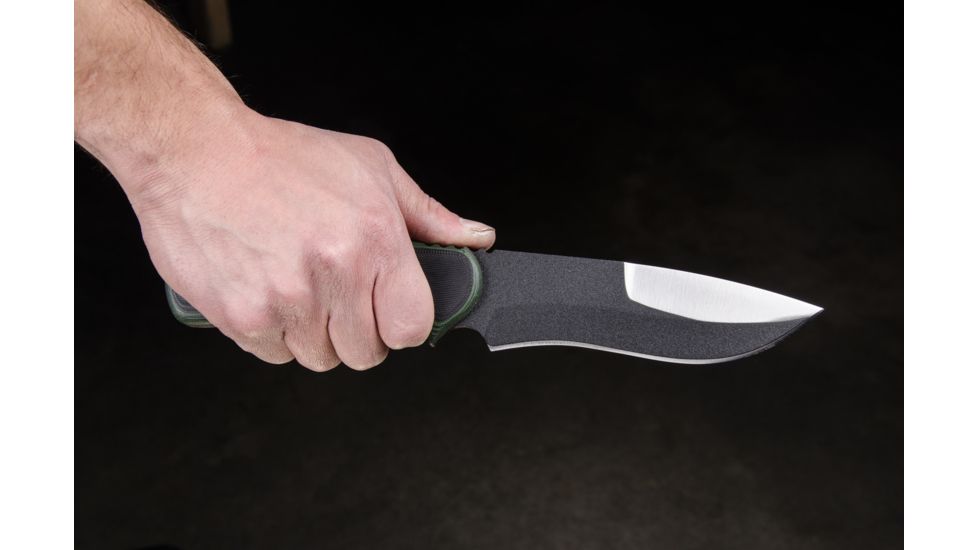 Tops Knives Mountain Lion Fixed Blade Knife, Green, 5.5in, MTLN-01